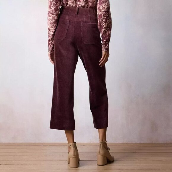 Lauren Conrad High Rise Wide Leg Cropped Pants 16 - Picture 4 of 13